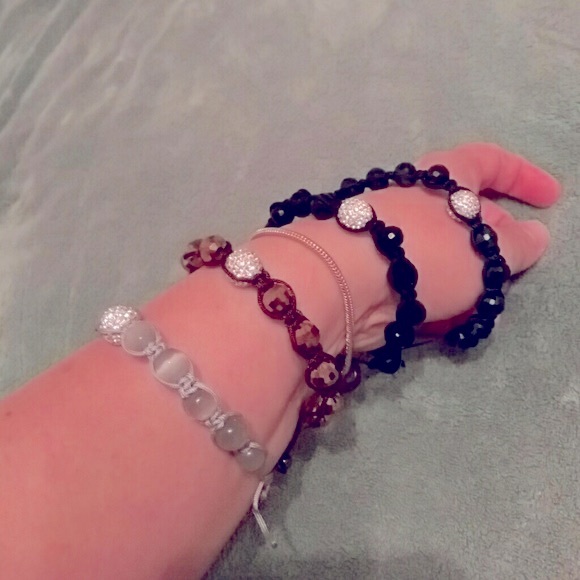 Cute bling glass string adjusting bracelets - Picture 4 of 4